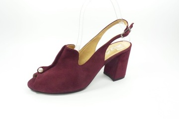 Женские босоножки Aga 5266 бордовый 36