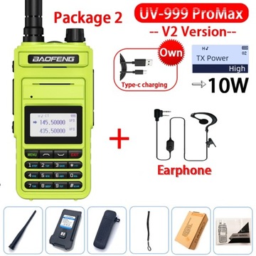 2022 Baofeng UV-999 ProMax 10W daleki zasięg