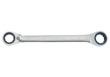 KLUCZ OCZKOWY DWUSTRONNY Z GRZECHOTKĄ DWUKIERUNKOWĄ 72 ZĘBY 12mm x 13mm Kin