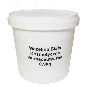 BIAŁA WAZELINA MEDYCZNA KOSMETYCZNA 1KG