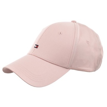 Czapka z daszkiem Tommy Hilfiger Essential Flag Cap Różowa