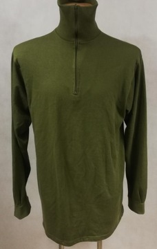 NORWESKA BLUZA WOJSKOWA BAWEŁNA XL KHAKI MAGAZYN LONGSLEEVE STÓJKA 1/4 ZIP