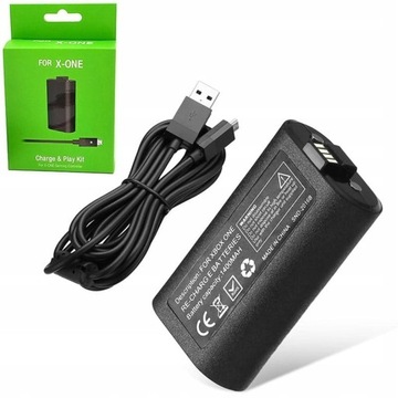 ZESTAW AKUMULATOR BATERIA DO PADA XBOX ONE SERIES S / X + KABEL DŁUGI 2,8M