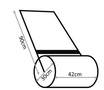 САДОВЫЙ ВАЛОК ДЛЯ ТРАВЫ ГАЗОНА МЕТАЛЛ 42СМ ЧЕРНЫЙ