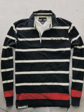 Tommy Hilfiger bluza z kołnierzem w paski L/XL