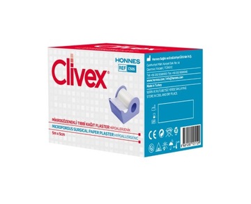 CLIVEX PRZYLEPIEC NA ROLCE BEZ OPATRUNKU MICROPORE 5m x 5cm
