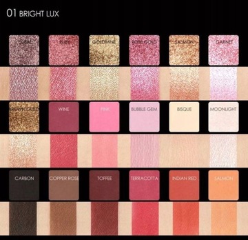 ПАЛИТРА ДЛЯ МАКИЯЖА ГЛАЗ ВОДОНЕПРОНИЦАЕМОЕ ЗЕРКАЛО НЮДОВЫЙ 18 ЦВЕТОВ НОЧНЫЕ ТЕНИ