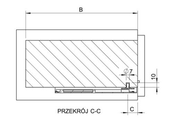 Направляющая Favorit Тормоз частичного выдвижения PIN Hafele 400