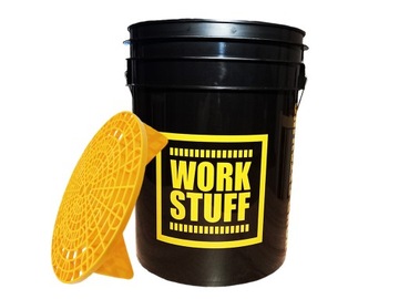 Ведро для рабочих вещей, черное ополаскиватель + разделительная перчатка