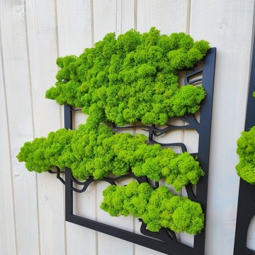 Триптих ДЕРЕВО 180см бонсай мох УКРАШЕНИЕ МХОМ ГАРБОТ