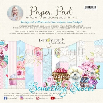 Papier Scrapbooking SOMETHING SWEET 24ark 15x15