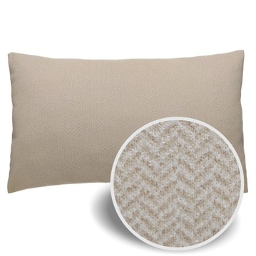 POSZEWKA dekoracyjna Boho jodełka beż 40x50 ASTO deco
