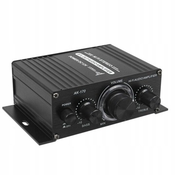 Mini 2-kanałowy 12 V Wzmacniacz Mocy Dźwięku HIFI
