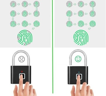 Kłódka na Odcisk Palca Antywłamaniowa Wodoodporna na Siłownie do Walizki