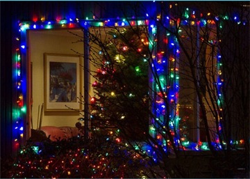РОЖДЕСТВЕНСКИЙ СВЕТИЛЬНИК RGB СОЛНЕЧНАЯ ГИРЛАНД 6,5 М 50 LED