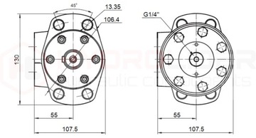 BMR 250 O4W32 ГИДРОЛИДЕР ГИДРАВЛИЧЕСКИЙ ДВИГАТЕЛЬ