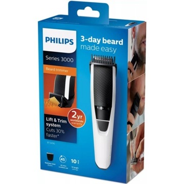 МОЩНЫЙ ТРИМЕР ДЛЯ БОРОДЫ И ЛЕСТНИЦЫ ДЛЯ ЛИЦА PHILIPS МУЖСКАЯ БРИТЬВА