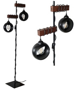 LAMPA STOJĄCA PODŁOGOWA 015-ST LED LOFT 2XE27 00