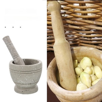 1 КОМПЛЕКТ И ЧАШКА ПЕСТИКА ДЛЯ ОТМЕРКИ ЧЕСНОКА