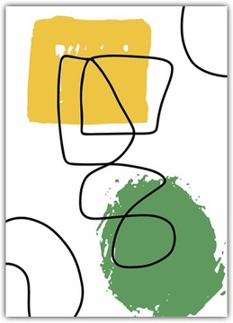 Plakat Geometria Abstrakcja 40x45 poster do ramy Grafika