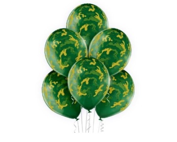 Balony '' Camuflage ''/6 sztuk