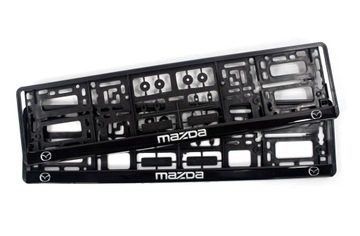 RAMKI TABLICY REJESTRACYJNEJ MAZDA PREMIUM ŻELOWA