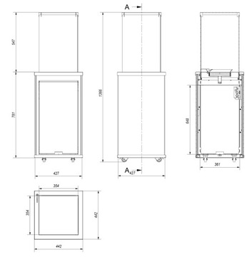 Ogrzewacz Patio Mini spiek Seta Liquorice 8,2 kW