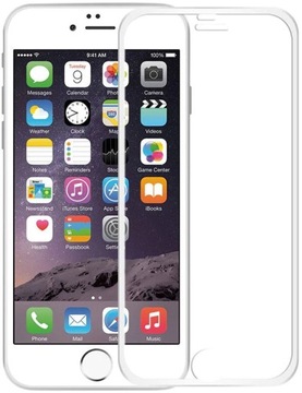 SREBRNE SZKŁO 5D Z RAMKĄ ALU DO IPHONE 7/8 PLUS