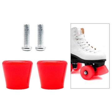 2 шт.. Stopper Roller Роликовый тормоз для роликовых коньков, красный