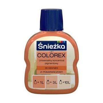ŚNIEŻKA Colorex Pigment do Farb Barwnik Pomarańczowy 21 100ml