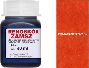POMARAŃCZOWA FARBA DO KIEROWNICY Z ALKANTARY SKÓRY