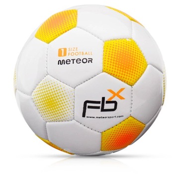 Piłka nożna mała meczowa treningowa do nogi futbolówka Meteor FBX rozmiar 1