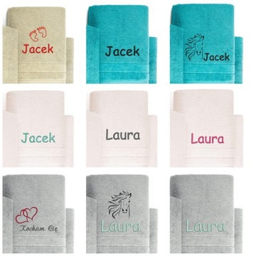 Полотенце 50х100 с вышивкой логотипа Деда Мороза именной персональный подарок