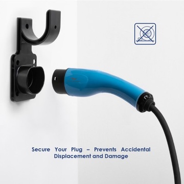 Uchwyt ścienny na kabel Type 2 do ładowania samochodów elektrycznych Akyga