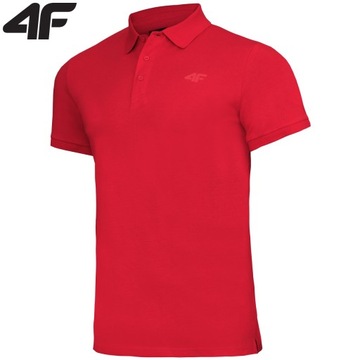 Koszulka Polo Męska 4F M129 Bawełniana Polówka T-shirt Limitowana XL
