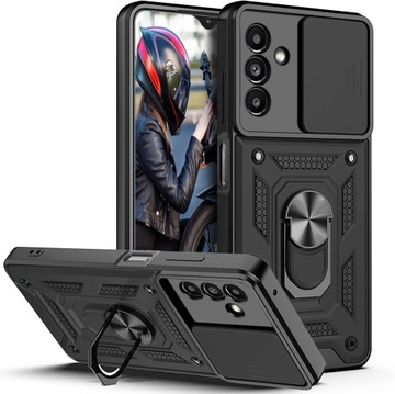 Чехол для Samsung Galaxy M34 5G ARMOR SLIDE RING CASE + 9H GLASS