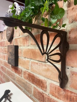 2 уголка опоры чугунных кронштейнов для полок