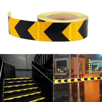 ЛЕНТА САМОКЛЕЯЩАЯСЯ СВЕТООТРАЖАЮЩАЯ СТРЕЛКА ОРАНЖЕВАЯ СВЕТООТРАЖАЮЩАЯ СТРЕЛКА 5М