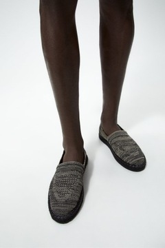 СЕРЫЕ ЭСПАДРИЛИ ZARA НА ДЖУТОВОЙ ПОДОШВЕ 43