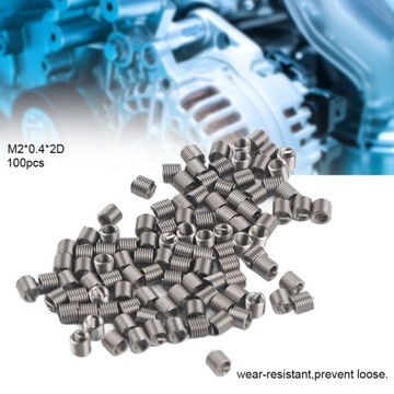 100X WKŁADKI GWINTOWANE INSERT M2X0.4 NITONAKRĘT