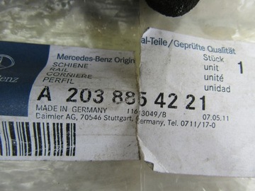 Mercedes C W203 правый задний бампер A203