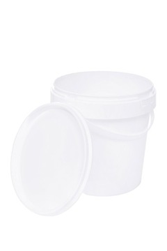 Ведро пластиковое 1 литр Белое для ЕДЫ!