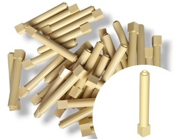 LEGO 43888 Słup Wspornik kolumna 1x1x6 TAN Piaskowy 6szt