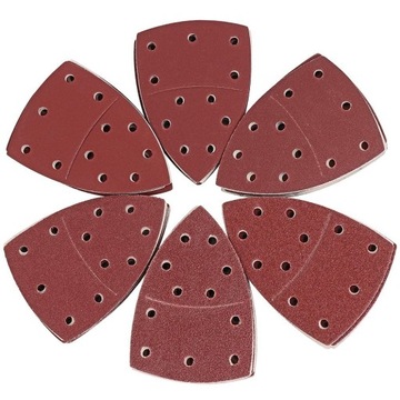 Шлифовальная бумага на липучке для дельта-шлифовальных машинок 105х152 мм S&R набор 60 шт.