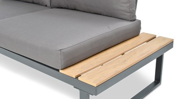 Narożnik Ogrodowy wypoczynkowy EMERSON Dark Grey