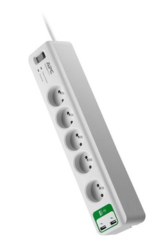 PM5U-FR Listwa Essential 5xFR + ładowarka 2xUSB