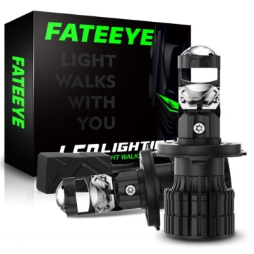 Led Žárovky H4 Fateeye Projektor 100% Perfektní Odříznutí, Čočka Fisheye
