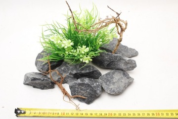 Zestaw Kamienie Skały Korzeń Red Moor Roślina do Akwarium Terrarium ZKK36