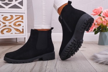 ЖЕНСКИЕ ЗИМНИЕ Ботинки Челси ИЗ ЗАМШИ С УТЕПЛЕНИЕМ