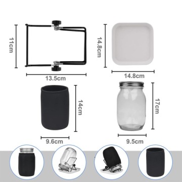 СТЕКЛЯННАЯ ЧАШКА С ПОДСТАВКОЙ ДЛЯ ДОМАШНЕГО ВЫРАЩИВАНИЯ РАССТАВ ЛЕГУТКО 1л 2шт